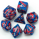 Foam Brain Games Dragon Scale Coral Reef RPG Metal 7 die set