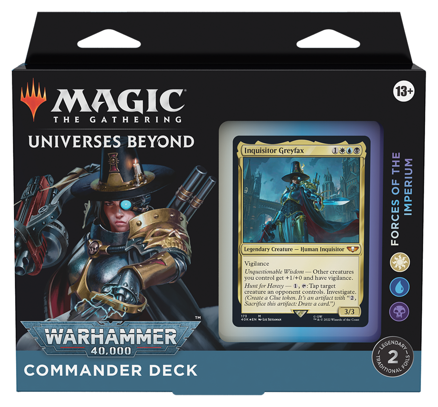 Magic the Gathering Warhammer 40k Forces of the Imperium Collector Commander  Deck Universes Beyond - Guardian Games