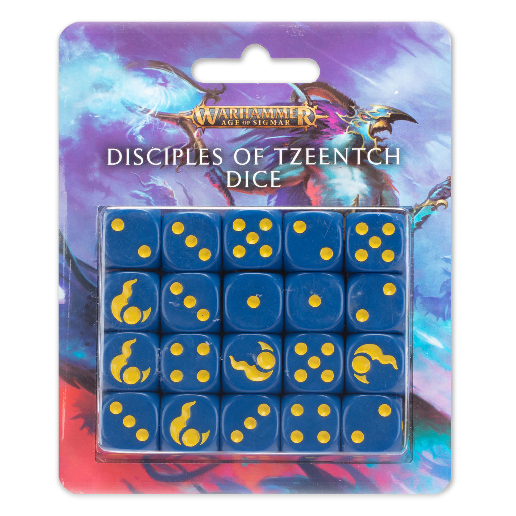 Games Workshop Warhammer Age of Sigmar Chaos Disciples of Tzeentch Dice Set