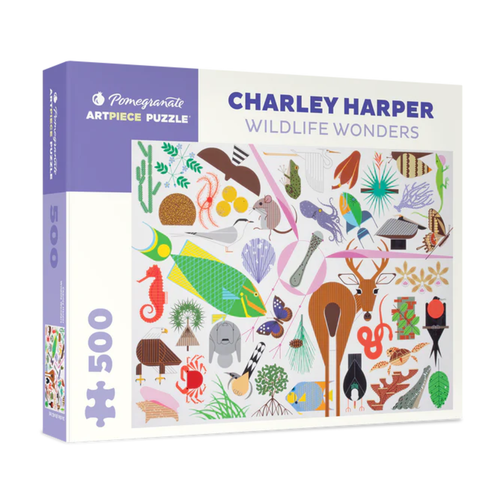 Pomegranate Communications 500 pc Puzzle Charley Harper Wildlife Wonders