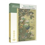 Pomegranate Communications 1000 pc Puzzle Birds and Flowers Japanese Scroll