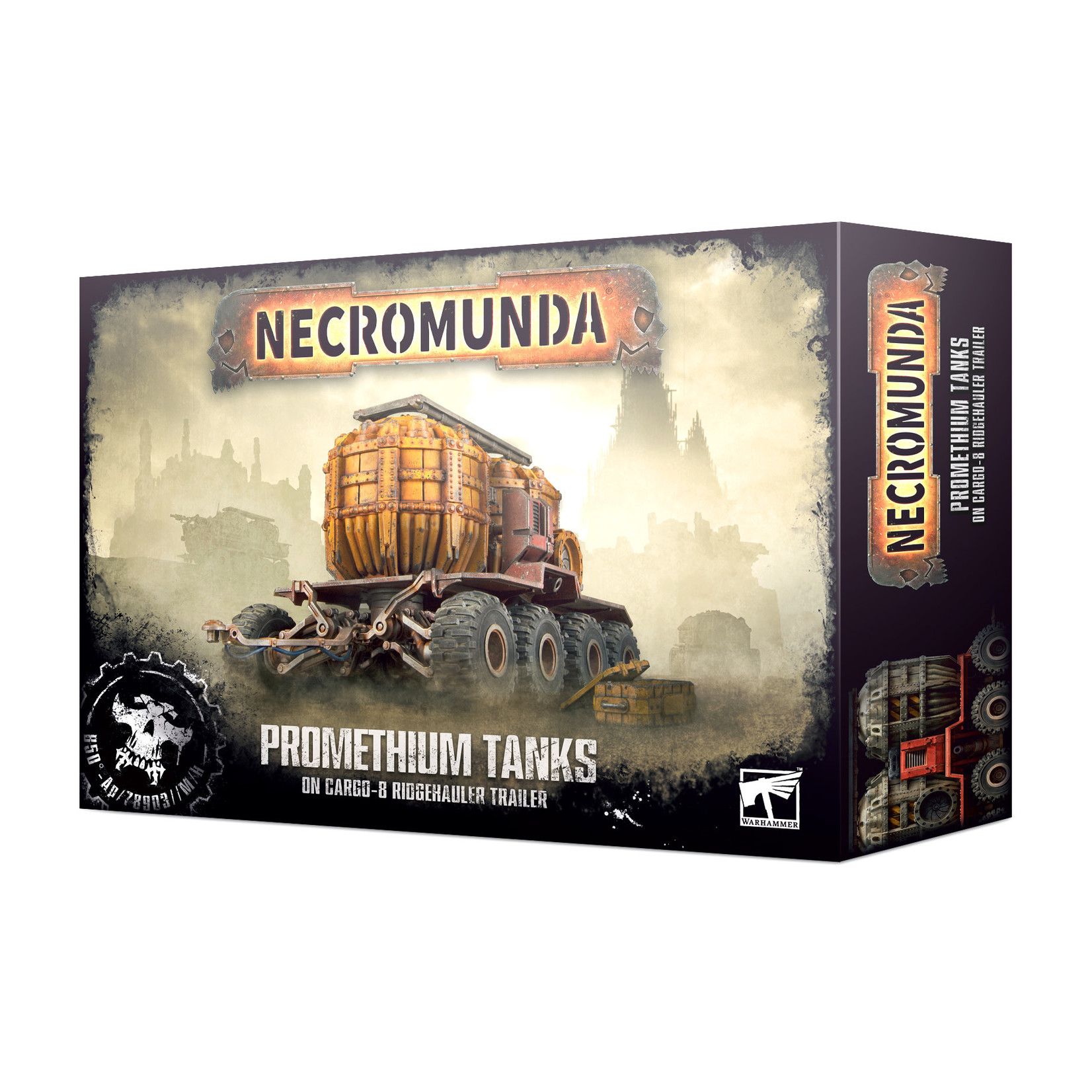Games Workshop Necromunda Promethium Tanks on Cargo-8 Trailer
