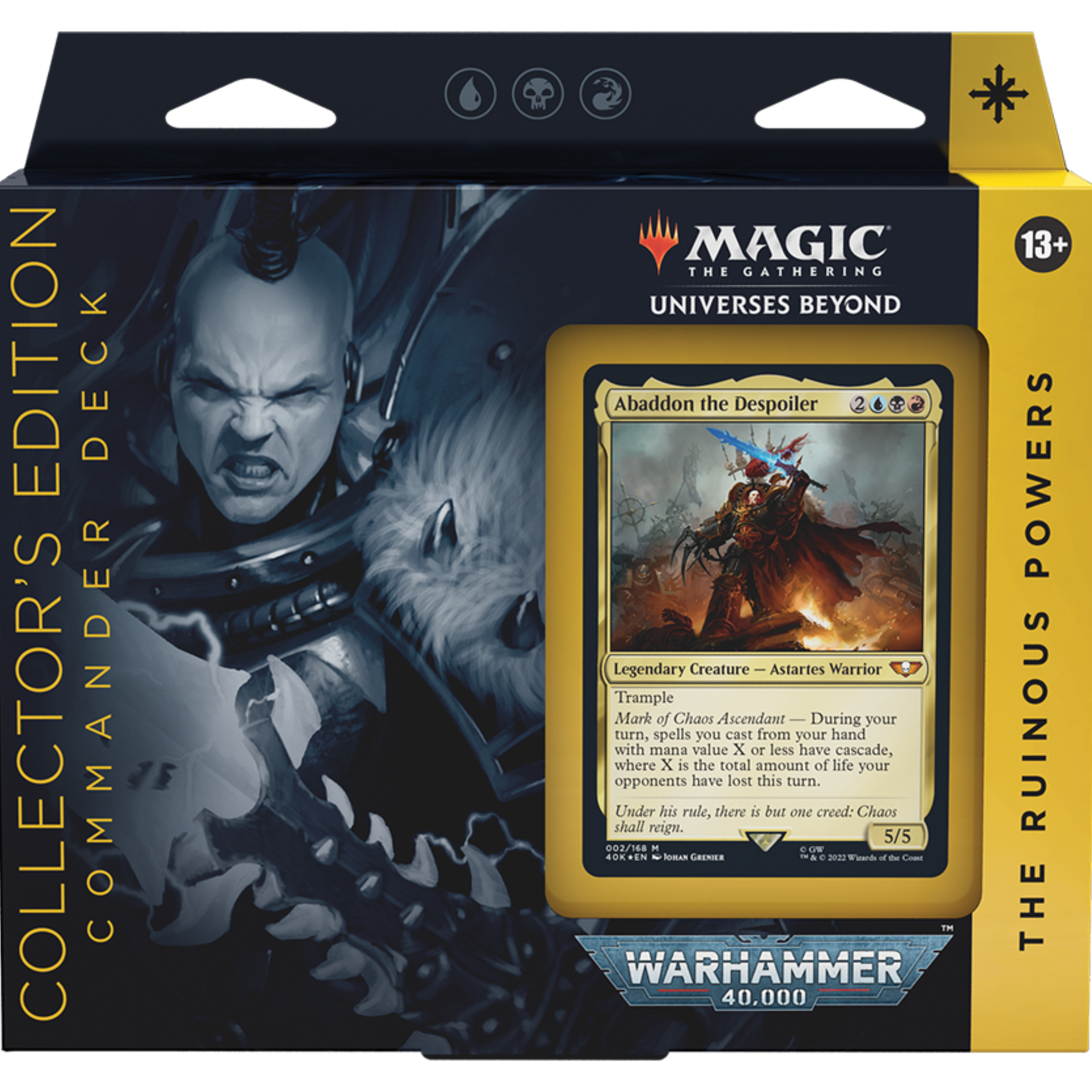 Wizards of the Coast Magic the Gathering Warhammer 40k Ruinous Powers Collector Commander Deck Universes Beyond