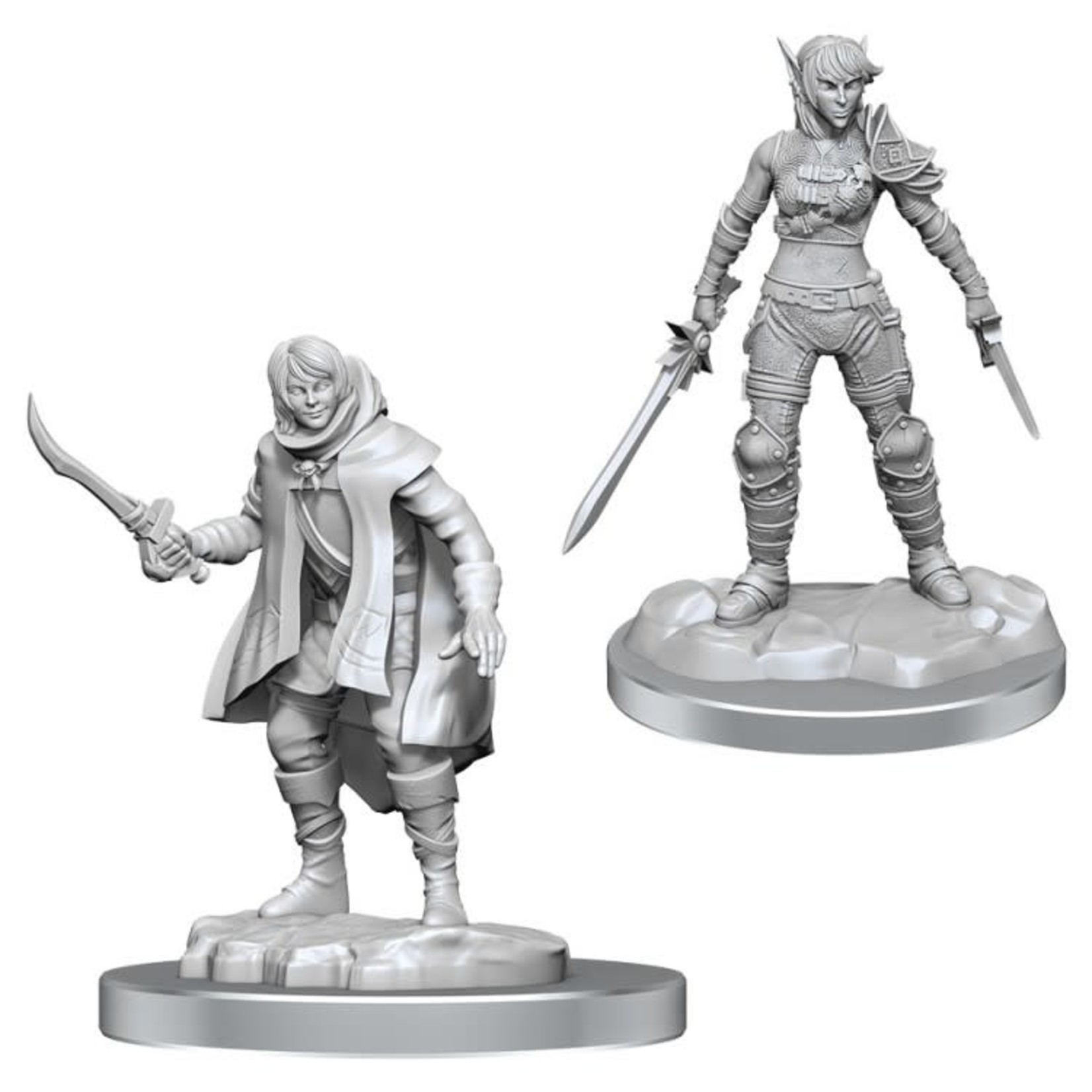 WizKids Dungeons and Dragons Nolzur's Marvelous Minis Elf Rogue and Half-Elf Rogue Protege