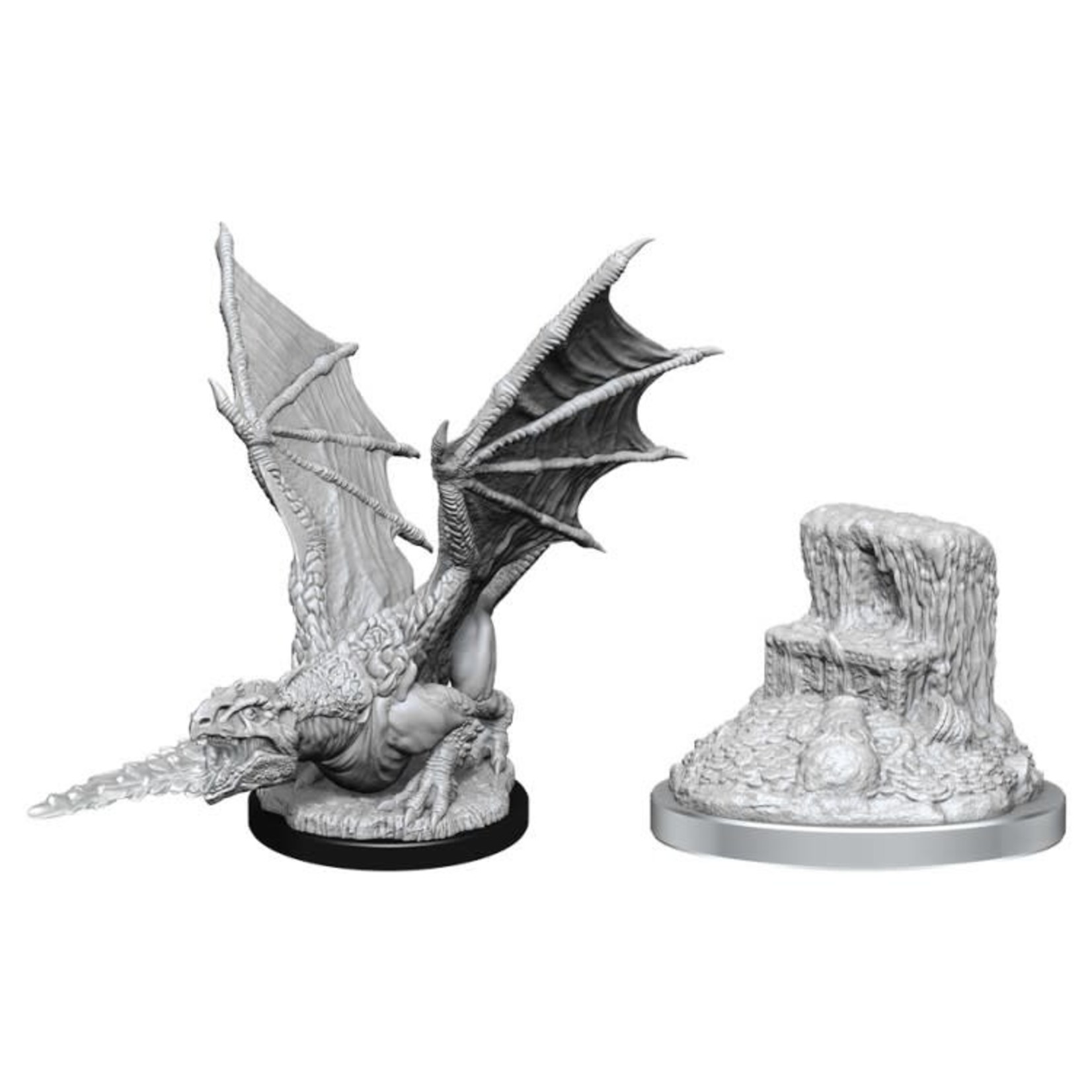 WizKids Dungeons and Dragons Nolzur's Marvelous Minis White Dragon Wyrmling