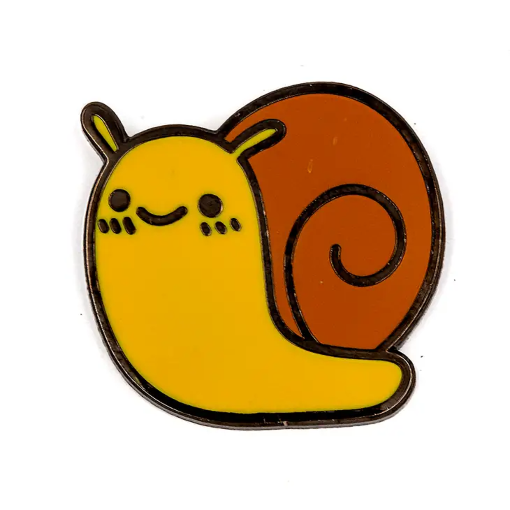 These Are Things Happy Snail Enamel Pin