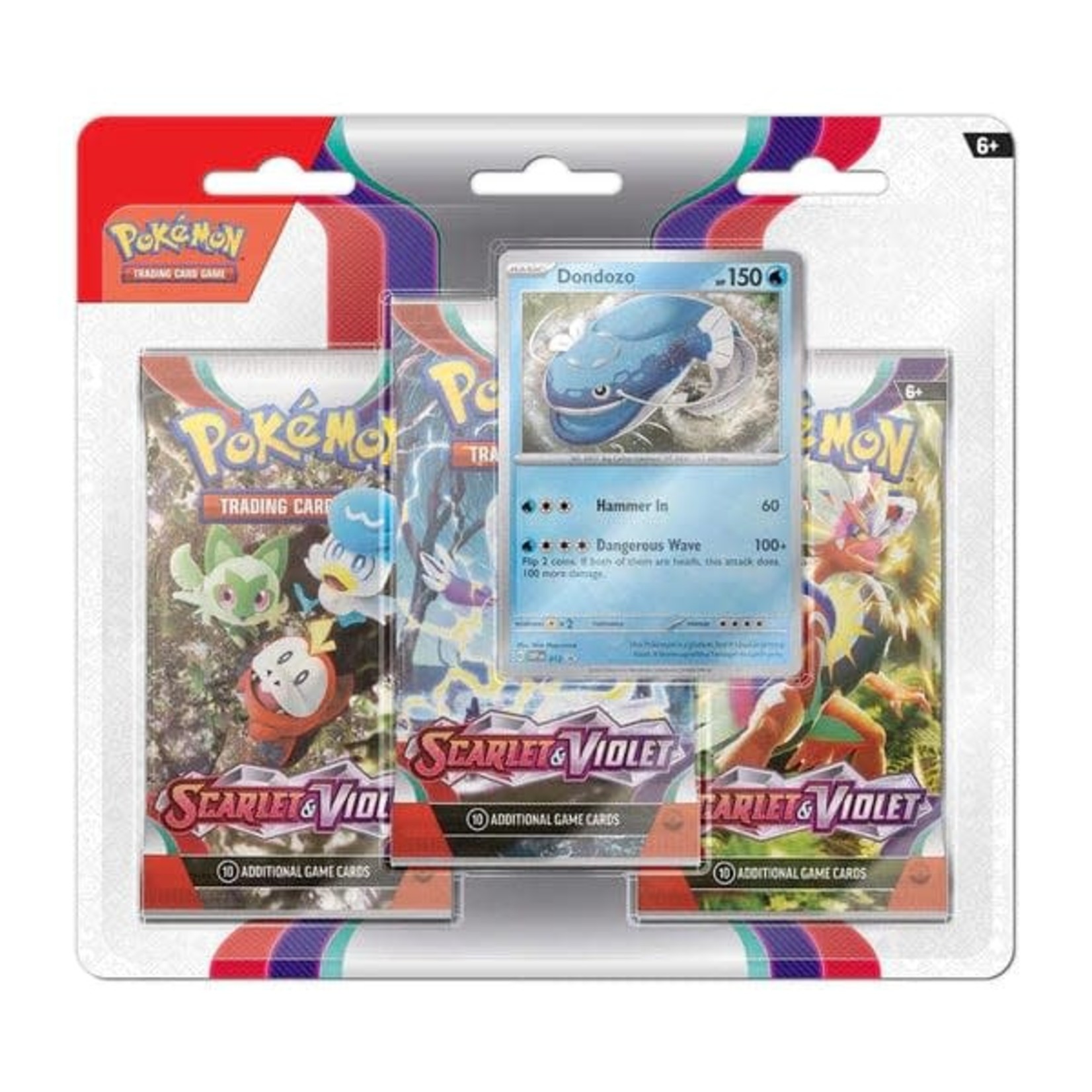 Pokemon Company International Pokemon Scarlet and Violet Three Booster Blister Dondozo