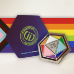 Progress Pride d20 Enamel Pin