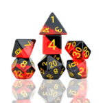 Sirius RPG Dice Brimstone Polyhedral 8 die set