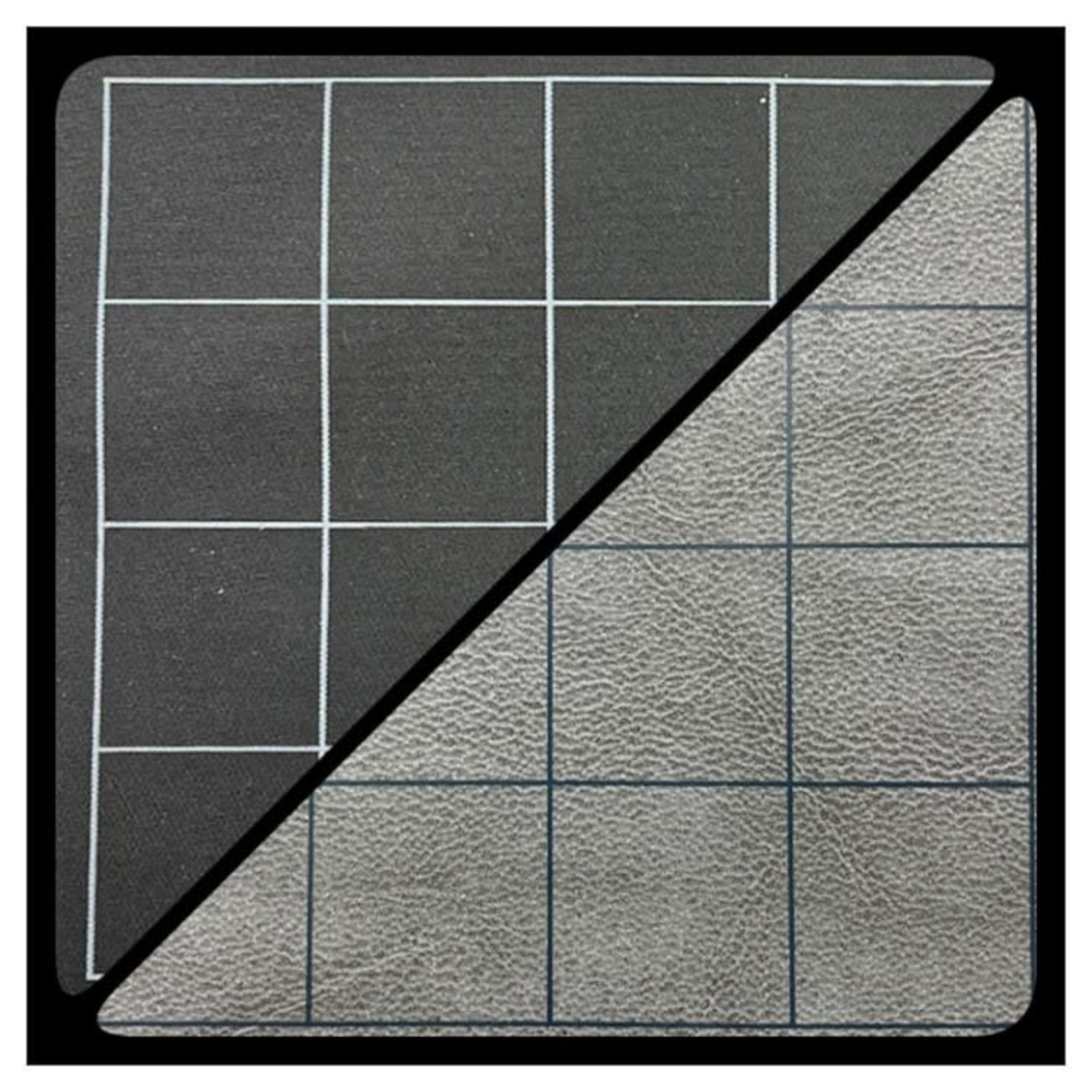 Chessex Reversible Battlemat 1 in Square Black Grey Guardian Games