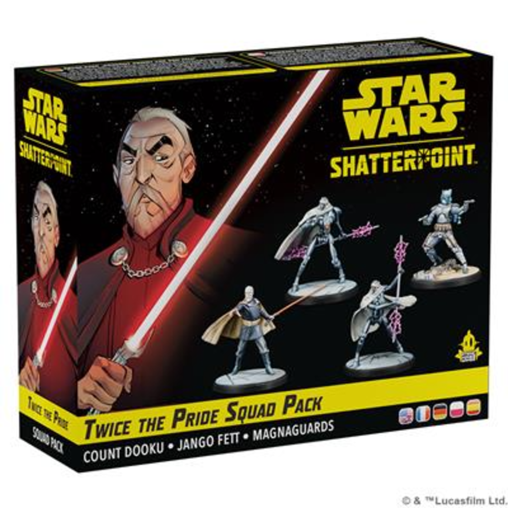 Atomic Mass Games Star Wars Shatterpoint Twice the Pride Count Dooku Squad Pack