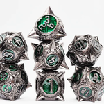 Foam Brain Games Meteor Storm Hunter's Moon Metal RPG dice 7 die set