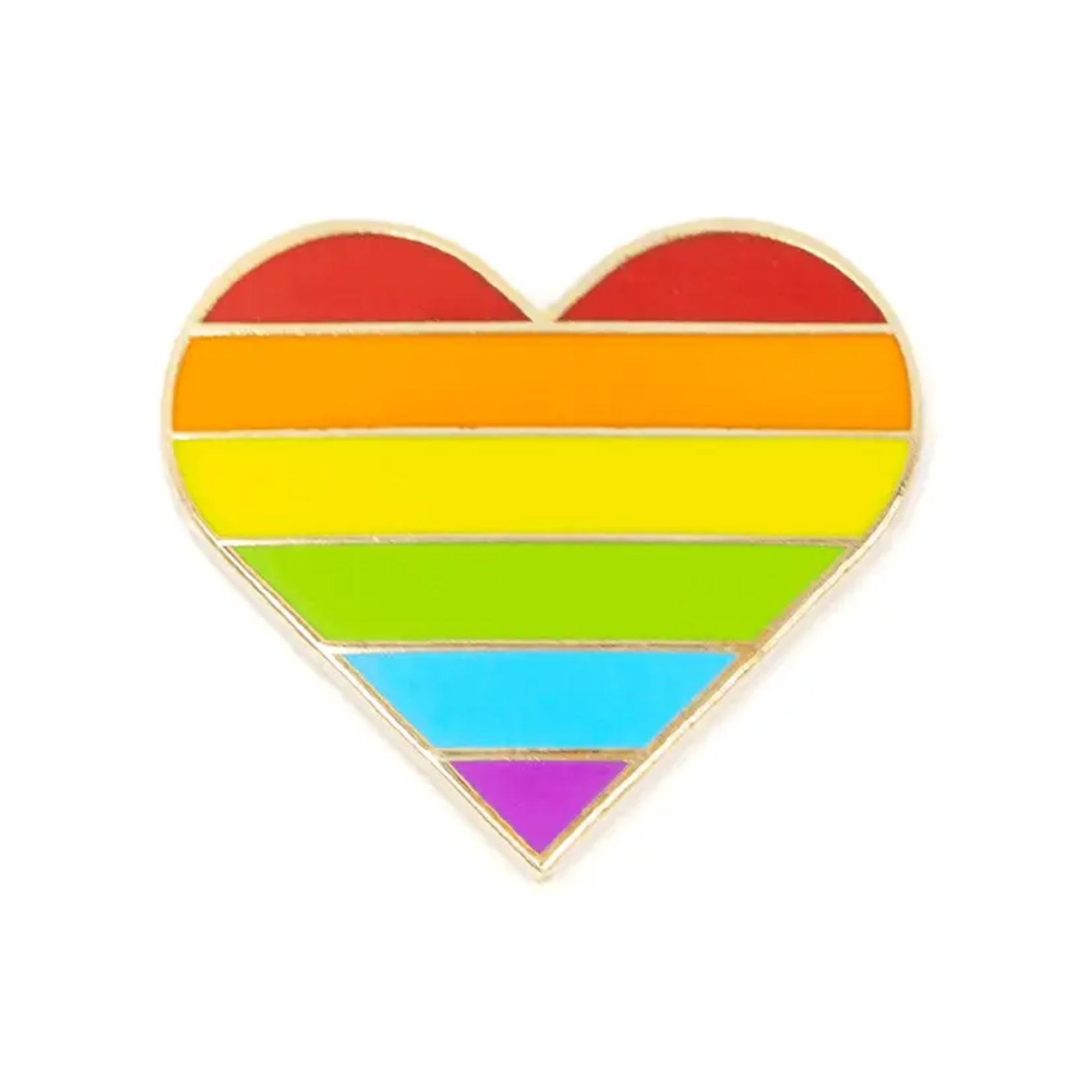 These Are Things Rainbow Pride Heart Enamel Pin