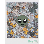 Real Sic Cute Emoji Enamel Lapel Pin Alien For Your Life