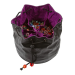 Forged Pouch of the Endless Hoard Dice Bag Black Purple