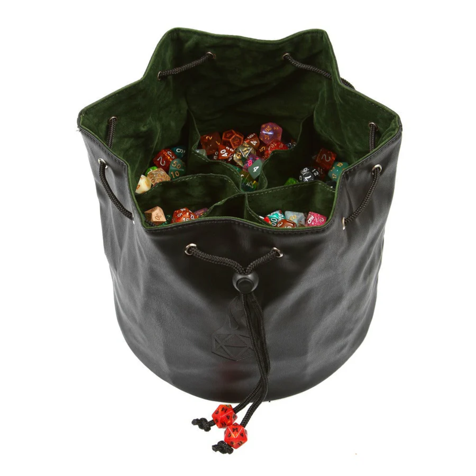 Forged Pouch of the Endless Hoard Dice Bag Black Green