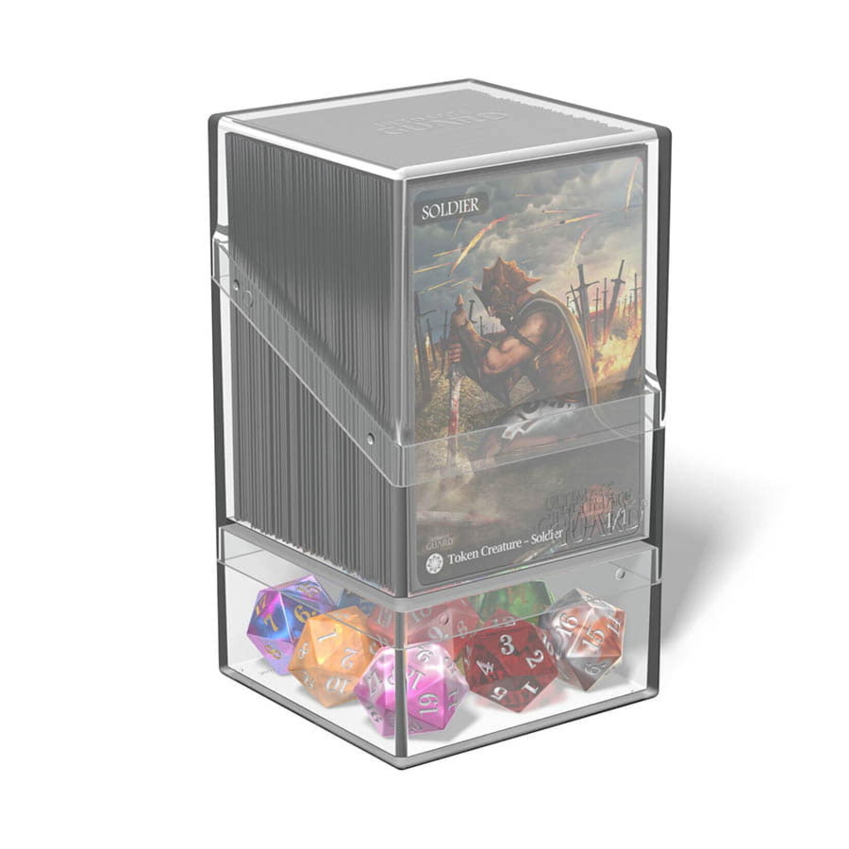 Ultimate Guard Ultimate Guard Boulder Deck Case 100+ w Tray Clear
