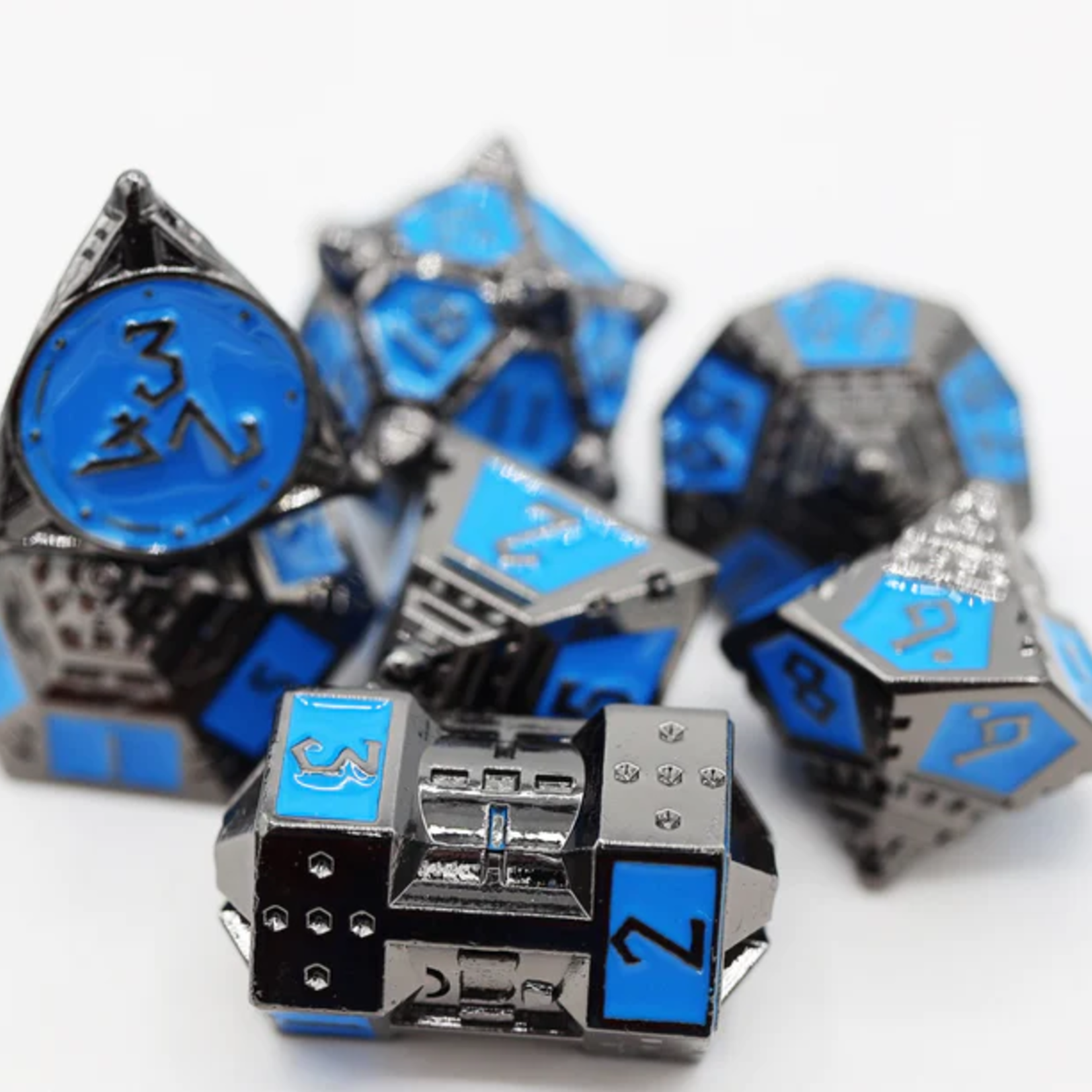 Foam Brain Games Dice 51 Kepler 452b RPG Metal Dice 7 die set