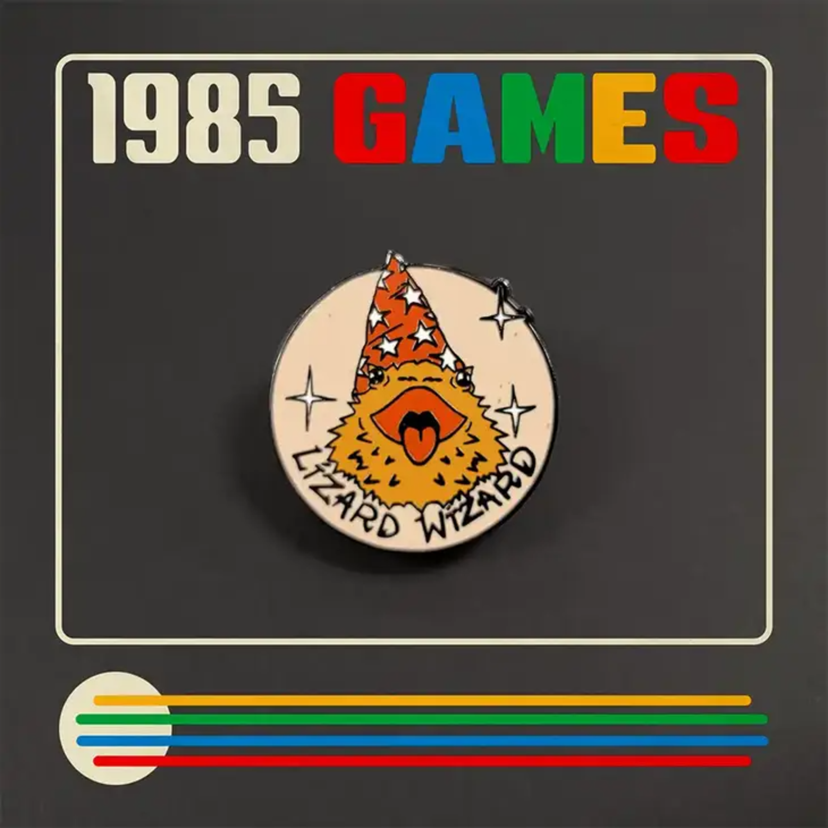 1985 Games Lizard Wizard Mage Enamel Pin