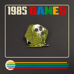 1985 Games Melt Skull Enamel Pin