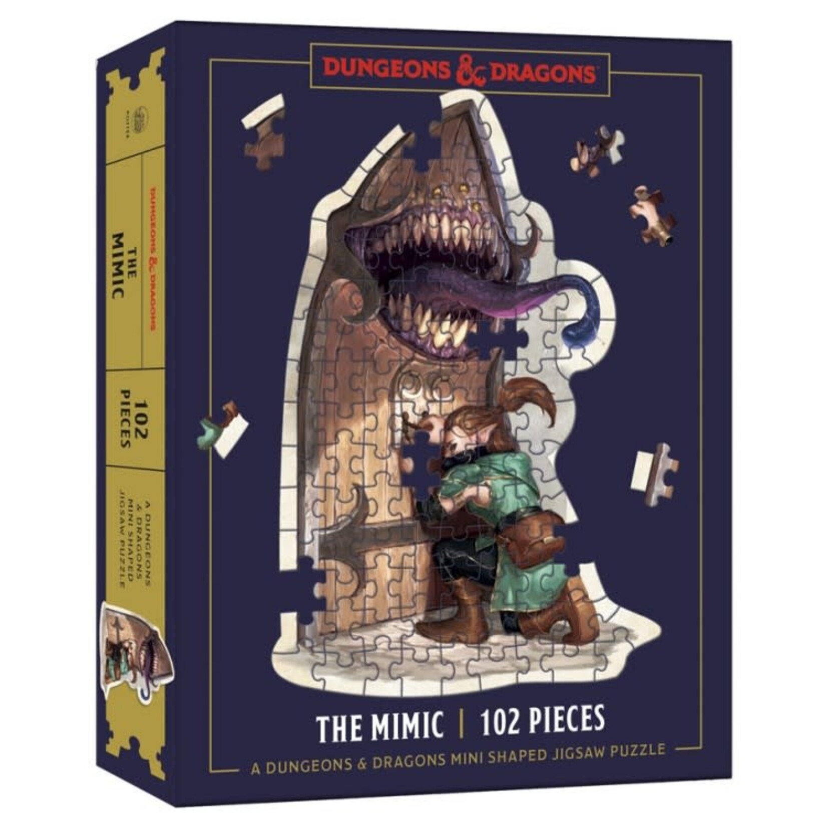 Penguin Random House Publishing 102 pc Mini Shaped Puzzle Dungeons and Dragons Mimic