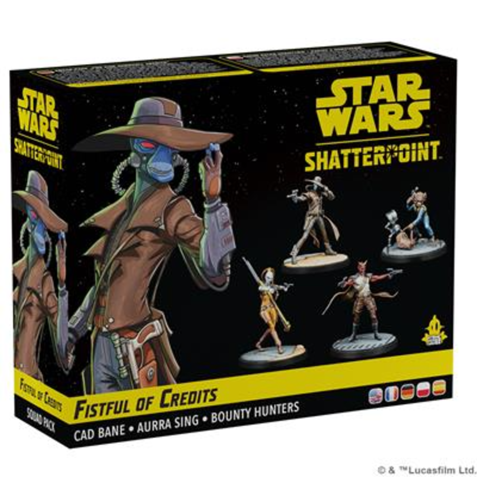 Atomic Mass Games Star Wars Shatterpoint Fistful of Credits Cad Bane Squad Pack