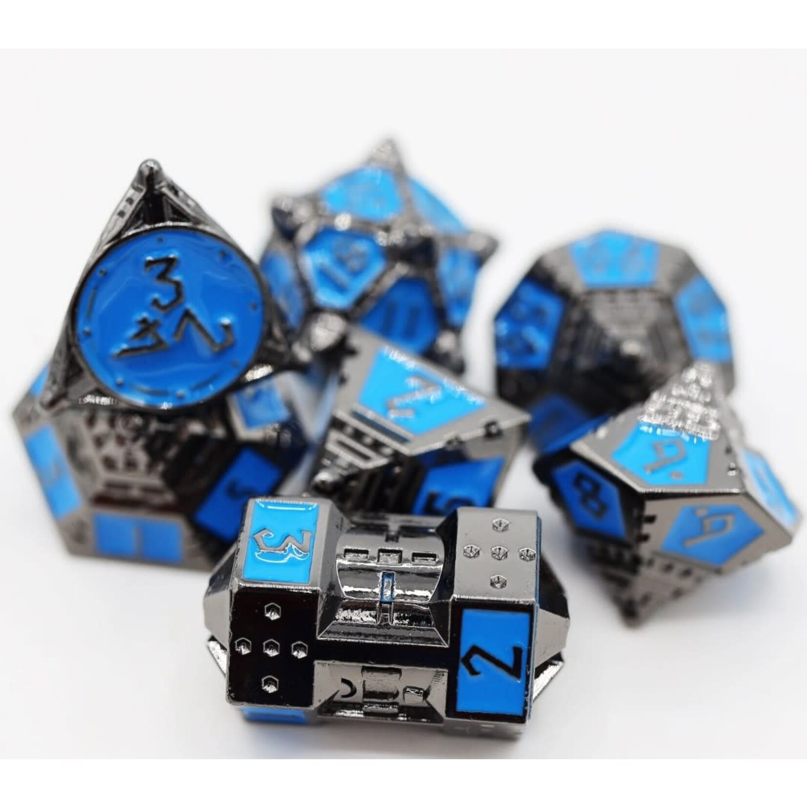 Foam Brain Games Dice 51 Kepler 452b RPG Metal Dice 7 die set