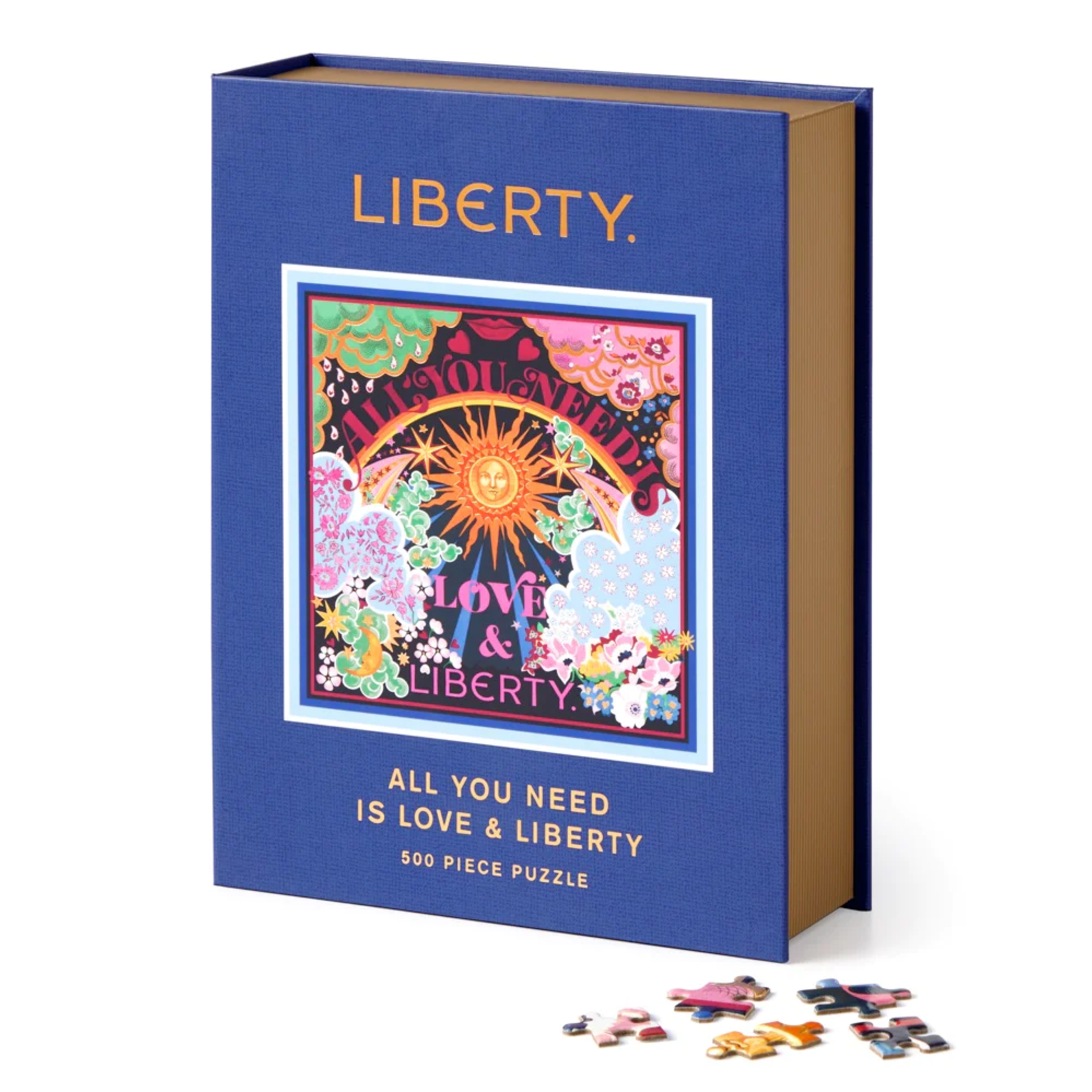 Galison 500 pc Puzzle Liberty All You Need Is Love Book Puzzle