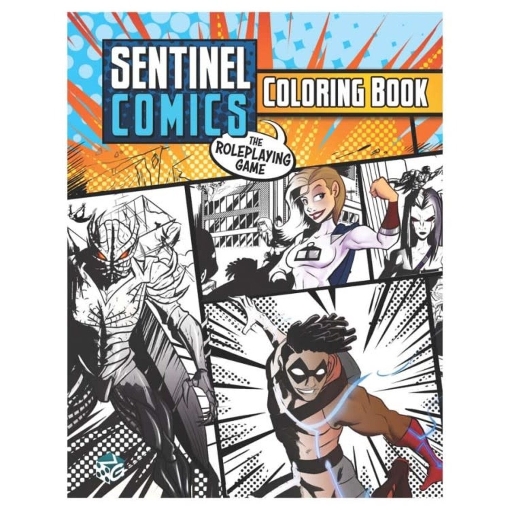 Greater Than Games Sentinel Comics RPG Coloring Book