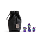 Darrington Press Guild Bells Hells Ashton Greymoore Iridescent Purple w/ Gold Polyhedral 7 die set