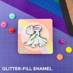 HeyyoJojo Pokemon Lugia Glitter Pokepride Enamel Pin