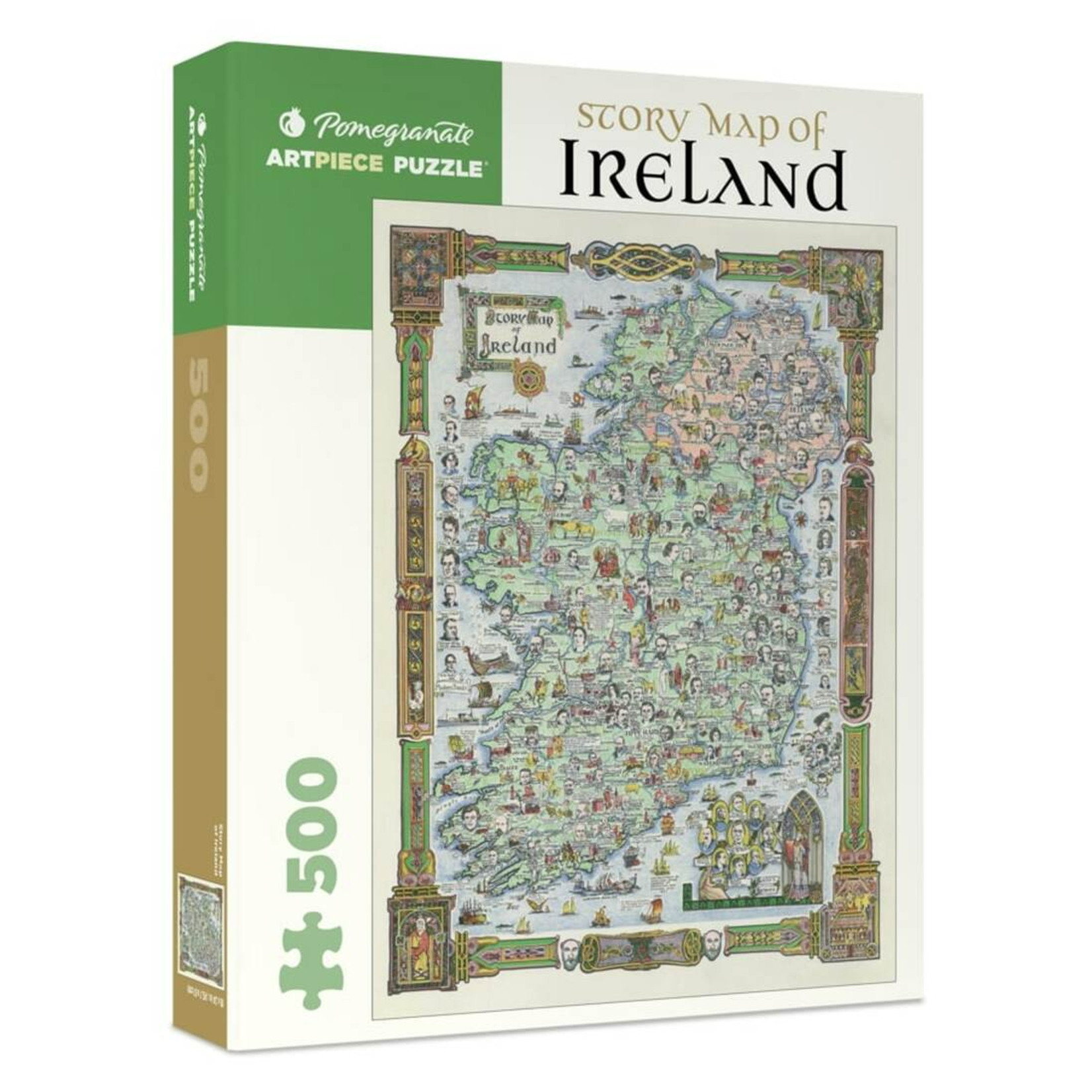 Pomegranate Communications 500 pc Puzzle Story Map of Ireland