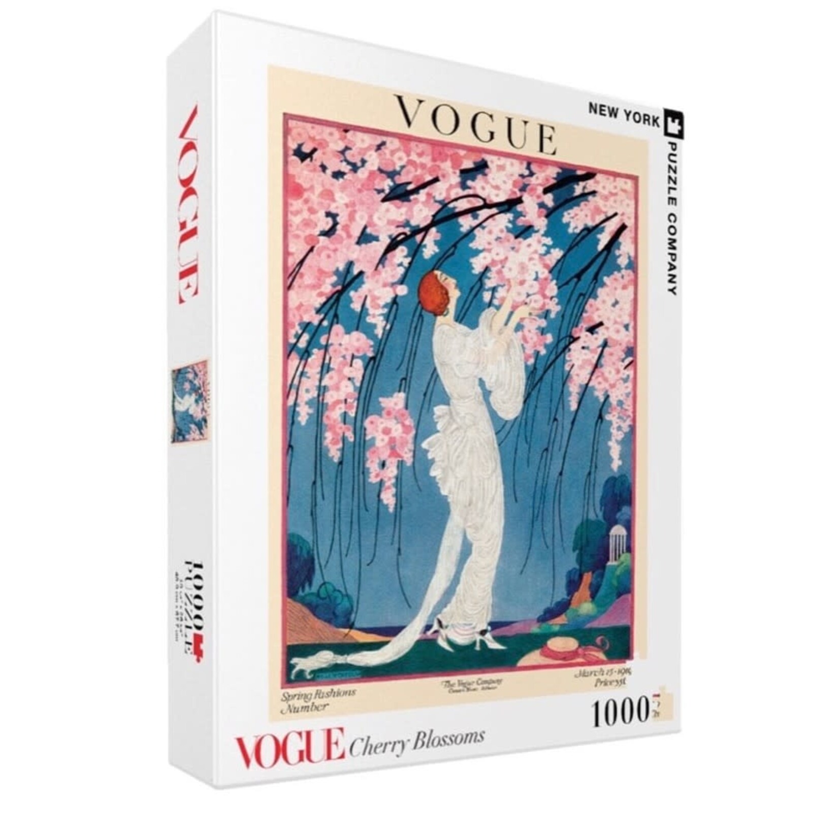 New York Puzzle Company 1000 pc Puzzle Vogue Cherry Blossoms