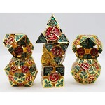 Foam Brain Games Oculus Mischievous Metal RPG dice 7 die set