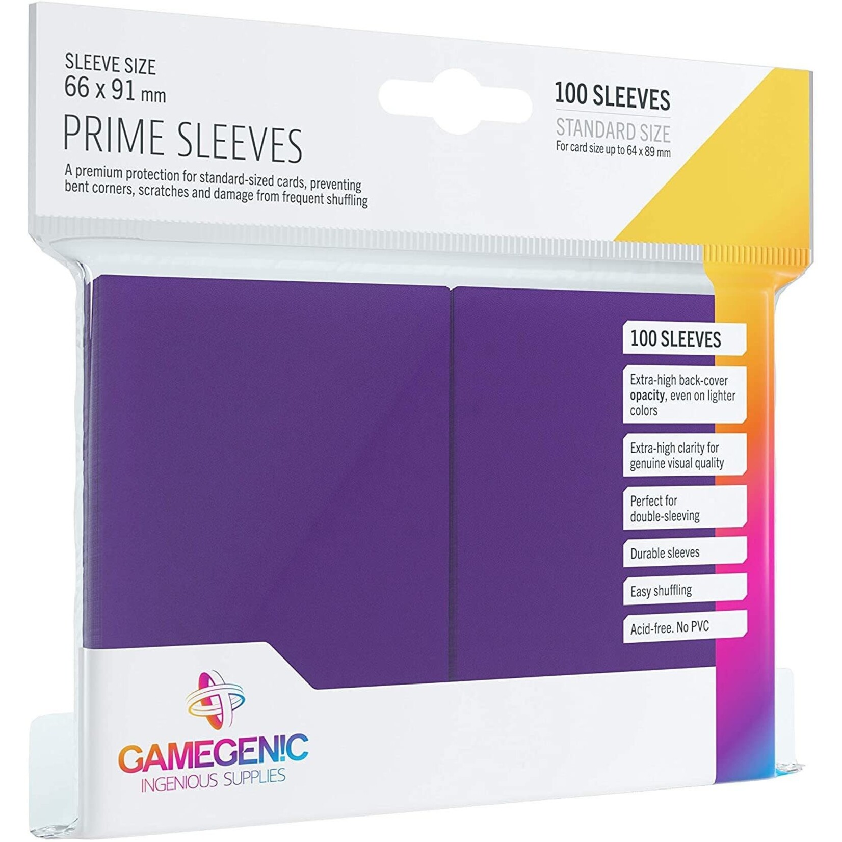 Gamegenic GameGenic Prime Sleeves Purple 100 ct