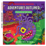 Wizards of the Coast Dungeons and Dragons Adventures Outlined Coloring Book