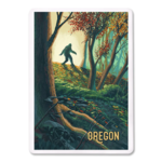 Lantern Press Playing Cards Oregon Wanderer Bigfoot in Forest