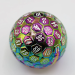 Foam Brain Games 45 mm Metal d100 Burnt Opal