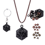HYMGHO Grimskull's d20 Locket Gift Set Matte Black