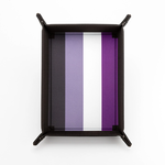 FanRoll Pride Flags Folding Dice Tray Asexual