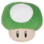 Little Buddy Super Mario All Star Collection Green 1-Up Mushroom Plush 6 in