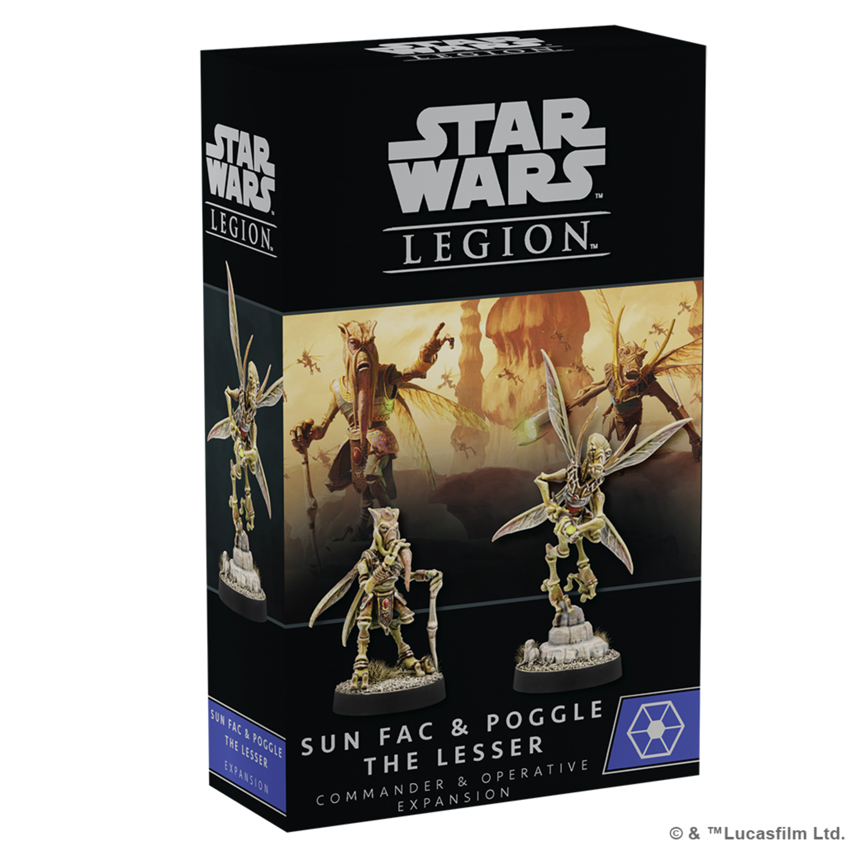 Atomic Mass Games Star Wars Legion Sun Fac and Poggle the Lesser Commander Expansion