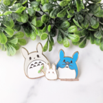 Sugar Cubed Studios Chubby Bunny Fam Blue Bun Enamel Pin