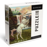 Lantern Press 1000 pc Puzzle Portland Unicorn and Rainbow