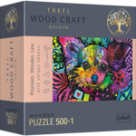 Trefl USA 501 pc Wooden Puzzle Colorful Puppy