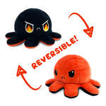Tee Turtle Reversible Octopus Plushie Red and Rage Black