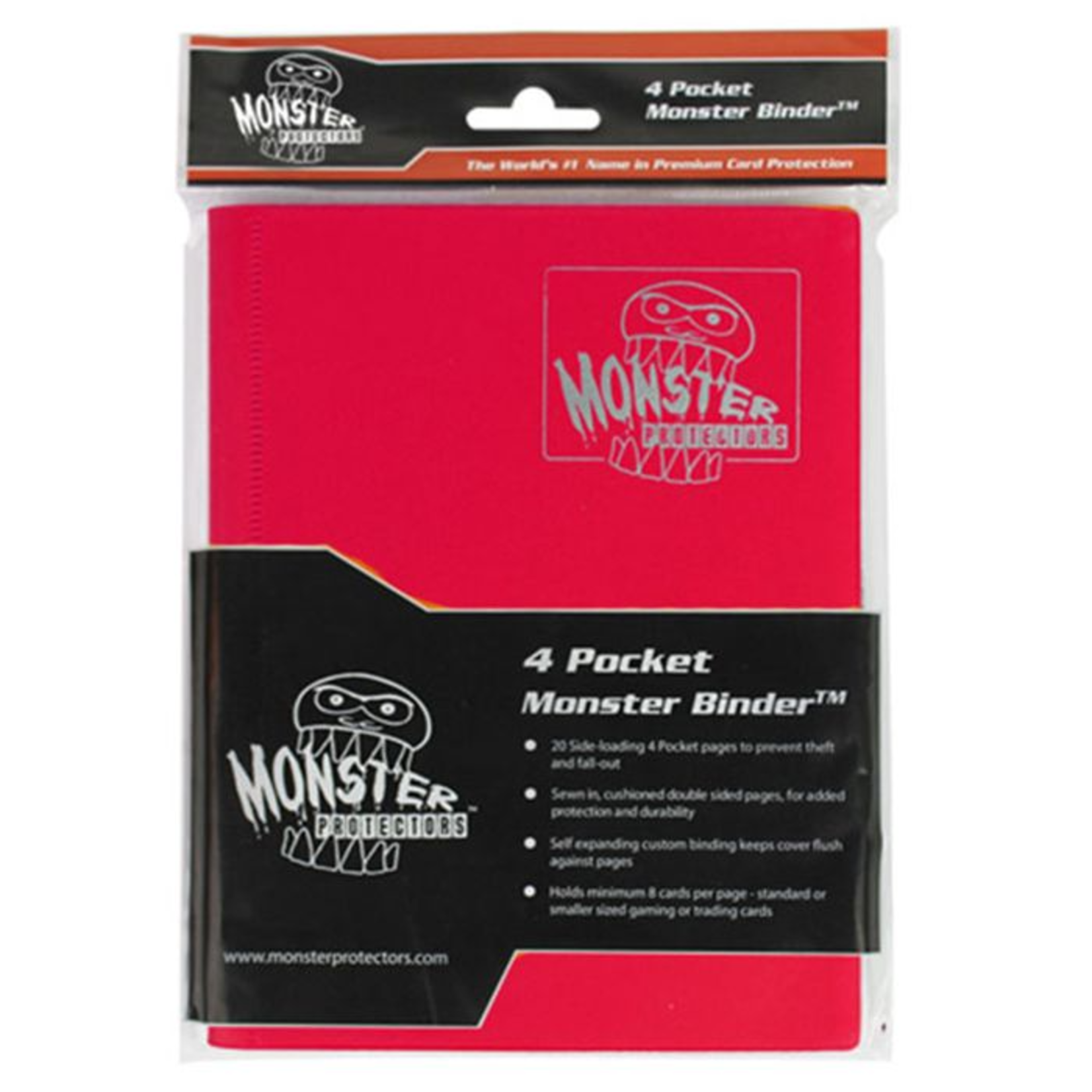 Monster Protectors Monster Protector Binder 4 Pocket Matte Red