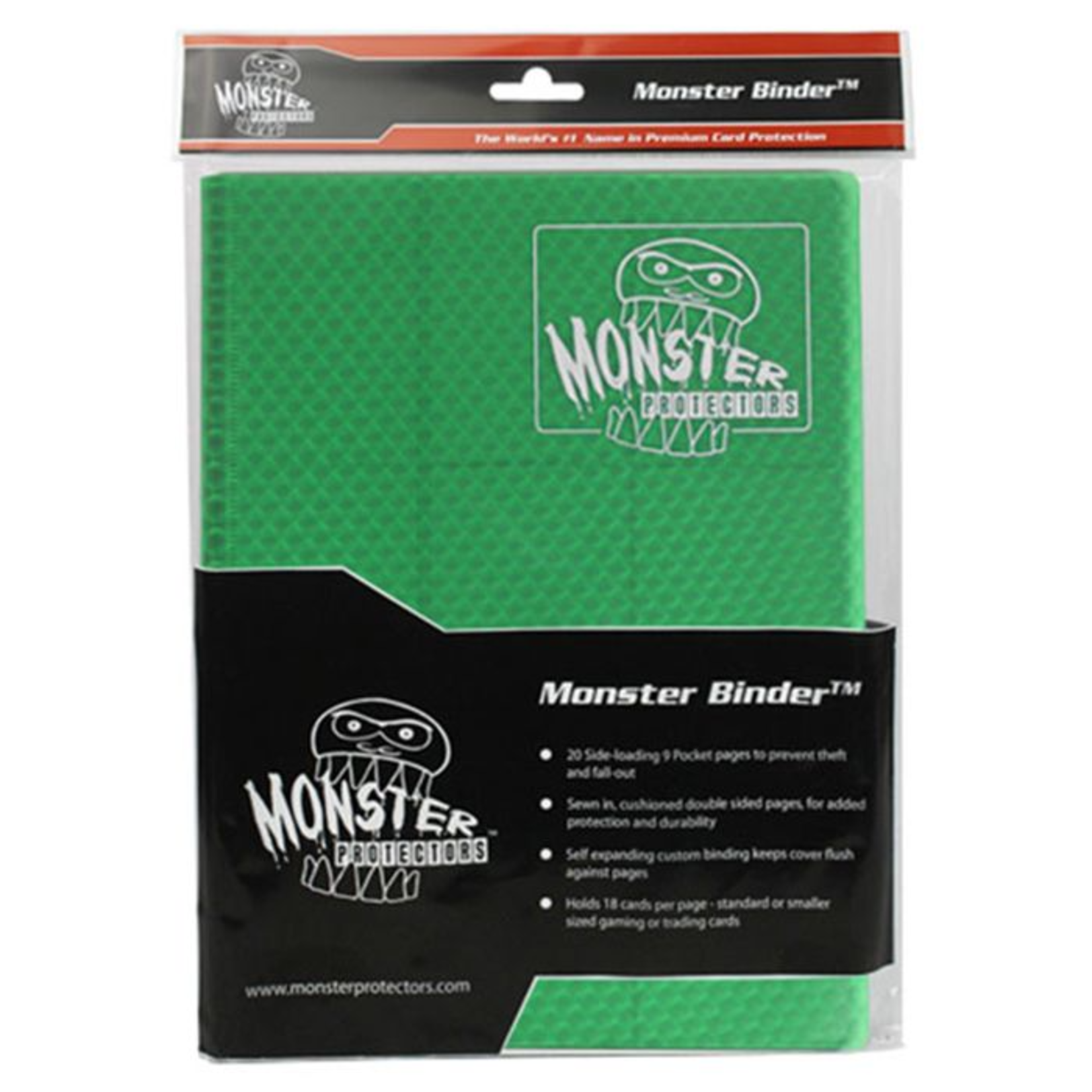Monster Protectors Monster Protector Binder 4 Pocket Holofoil Green
