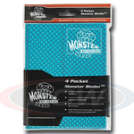 Monster Protectors Monster Protector Binder 4 Pocket Holofoil Aqua