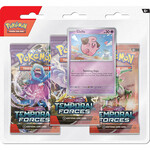 Pokemon Company International Pokemon Scarlet and Violet Temporal Forces Three Booster Blister Cleffa
